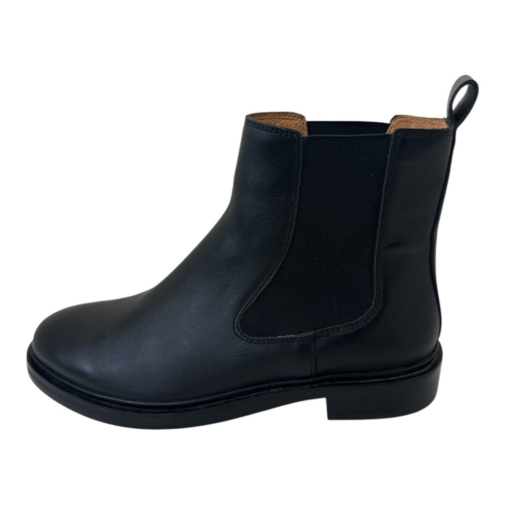 Madewell Womens The Benning Chelsea Boot NN017 Black Leather Ankle Boots Size 10